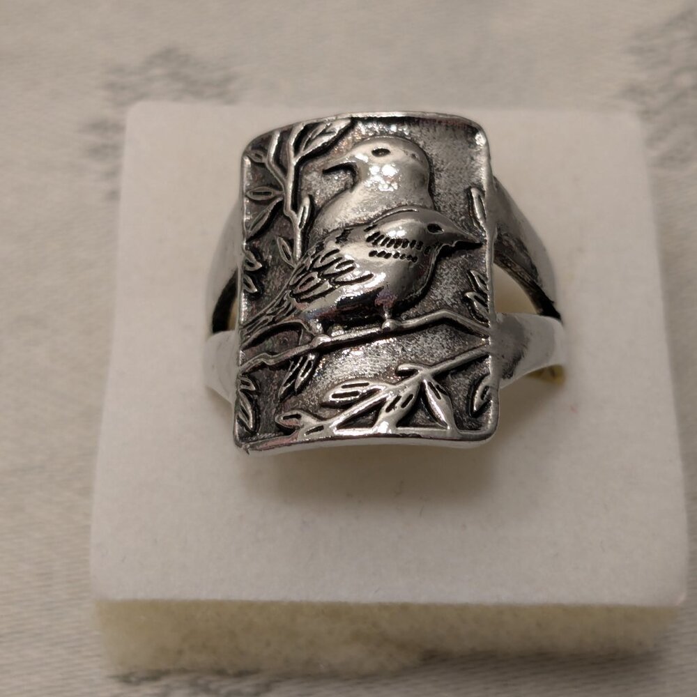 New!  2 Bird Ring - Unique and Unusual  Size 9.5 - Picture 3 of 5